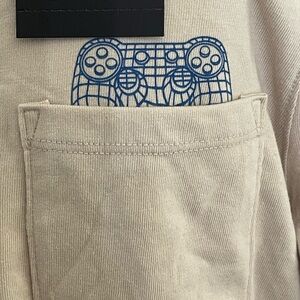 Art Class Lot Red Kids Tees with Pizza Graphic and Game Controller Graphic